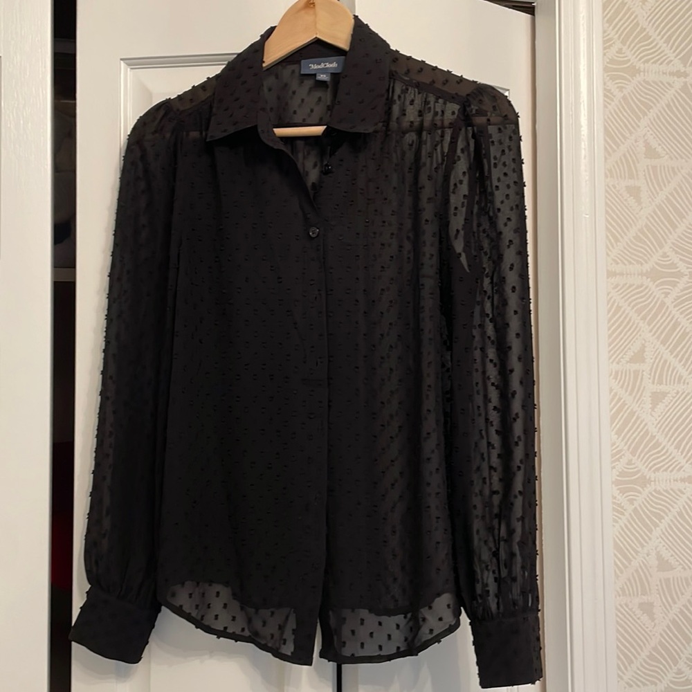 Black button down